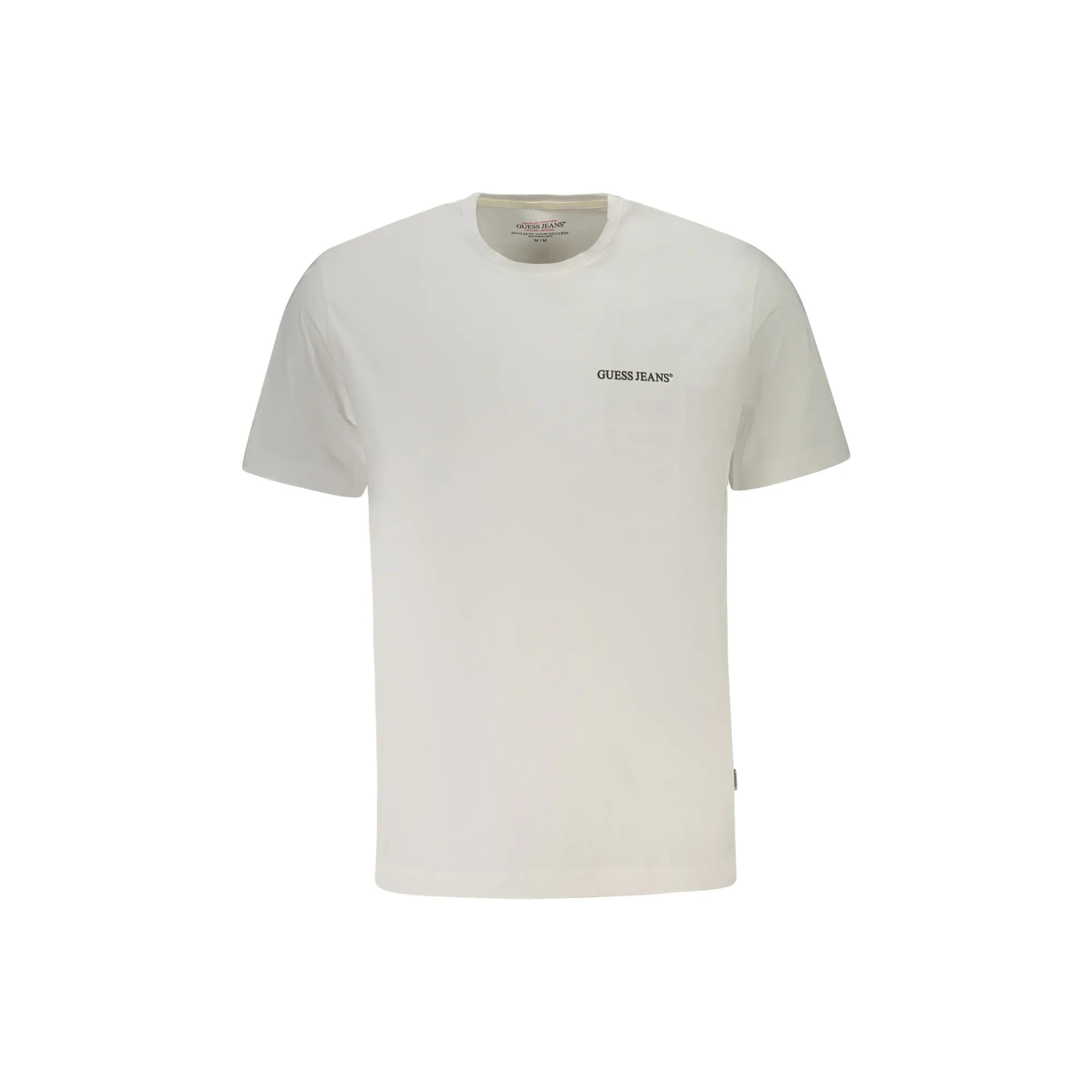GUESS JEANS T-SHIRT MANICHE CORTE UOMO BIANCO
