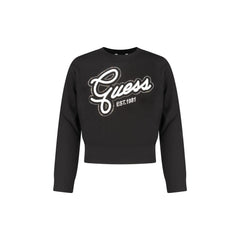 Guess Jeans Maglia Unisex Nera Ricamo