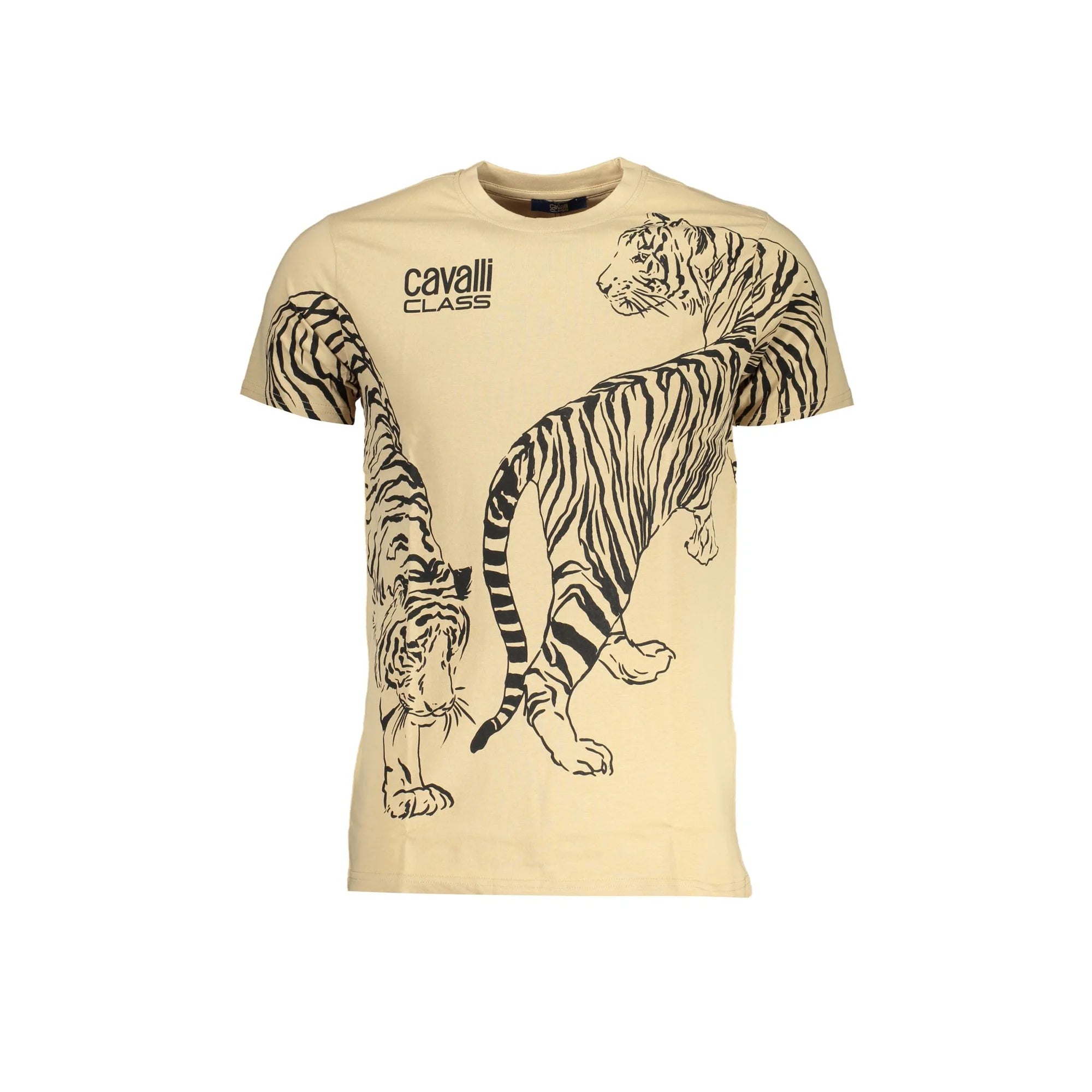 CAVALLI CLASS T-SHIRT MANICHE CORTE UOMO BEIGE