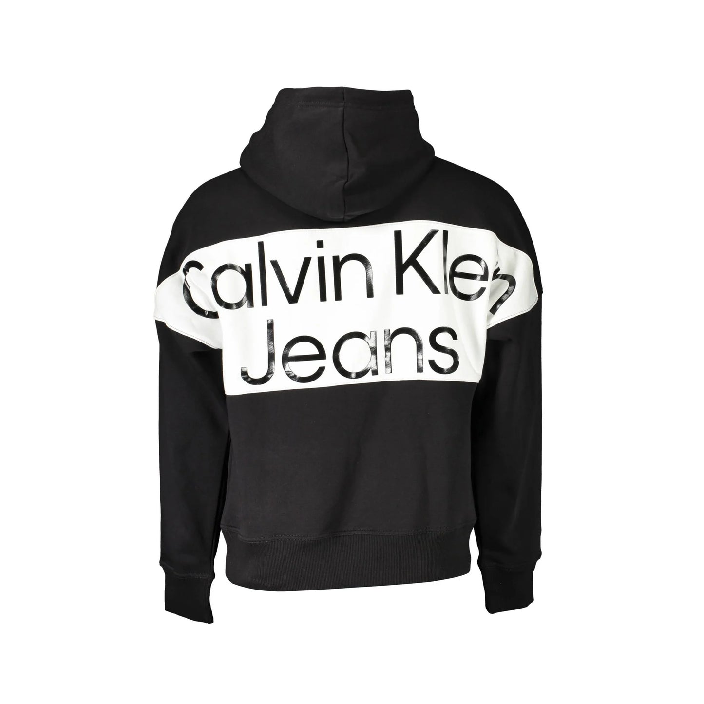 Calvin Klein Felpa Maniche Lunghe Uomo Nera Stampa Logo Felpe nero - vista 2