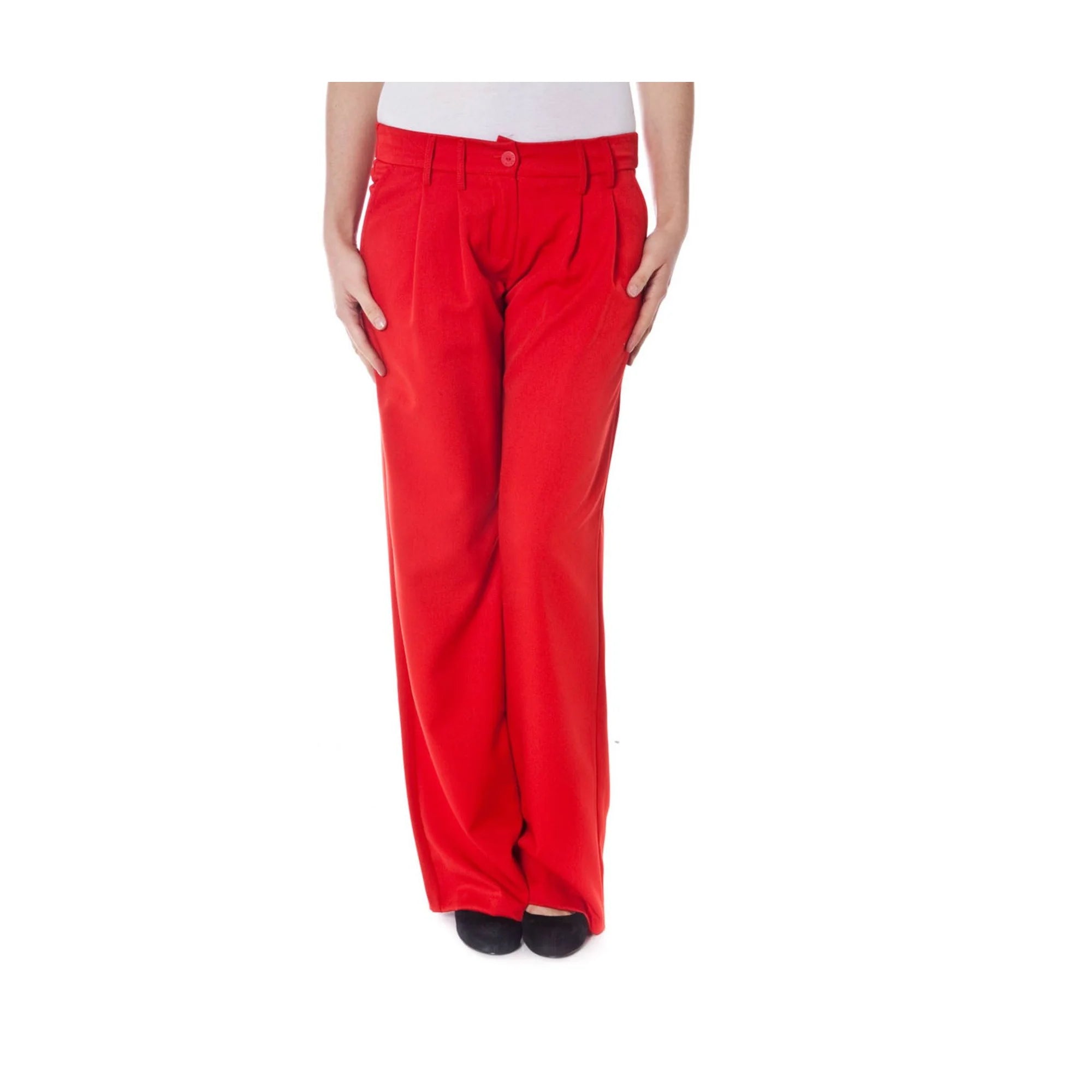 DENNY ROSE PANTALONE DONNA ROSSO