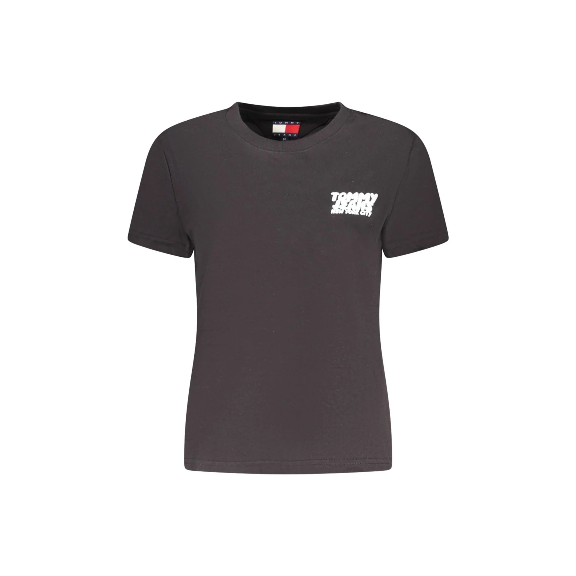 Tommy Hilfiger T-Shirt Maniche Corte Donna Nera Stampa Nero - foto prodotto