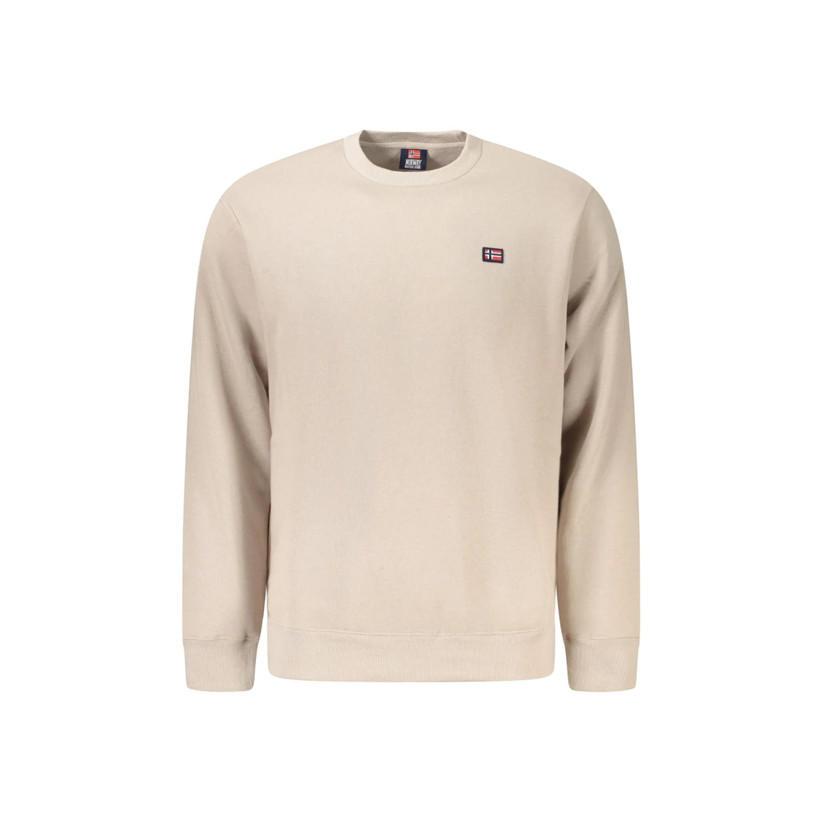 NORWAY 1963 FELPA SENZA ZIP UOMO BEIGE