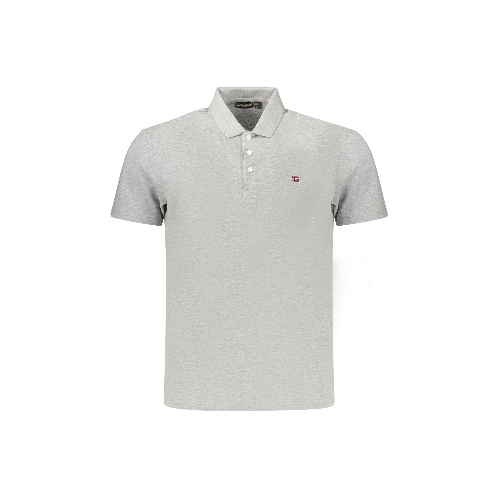NAPAPIJRI POLO MANICHE CORTE UOMO GRIGIO
