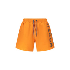 North Sails Costume da Mare Uomo Arancione Stampa Logo