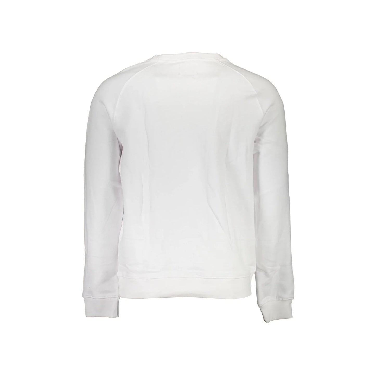 Guess Jeans Felpa Maniche Lunghe Uomo Bianca Ricamo Felpe bianco - vista 2