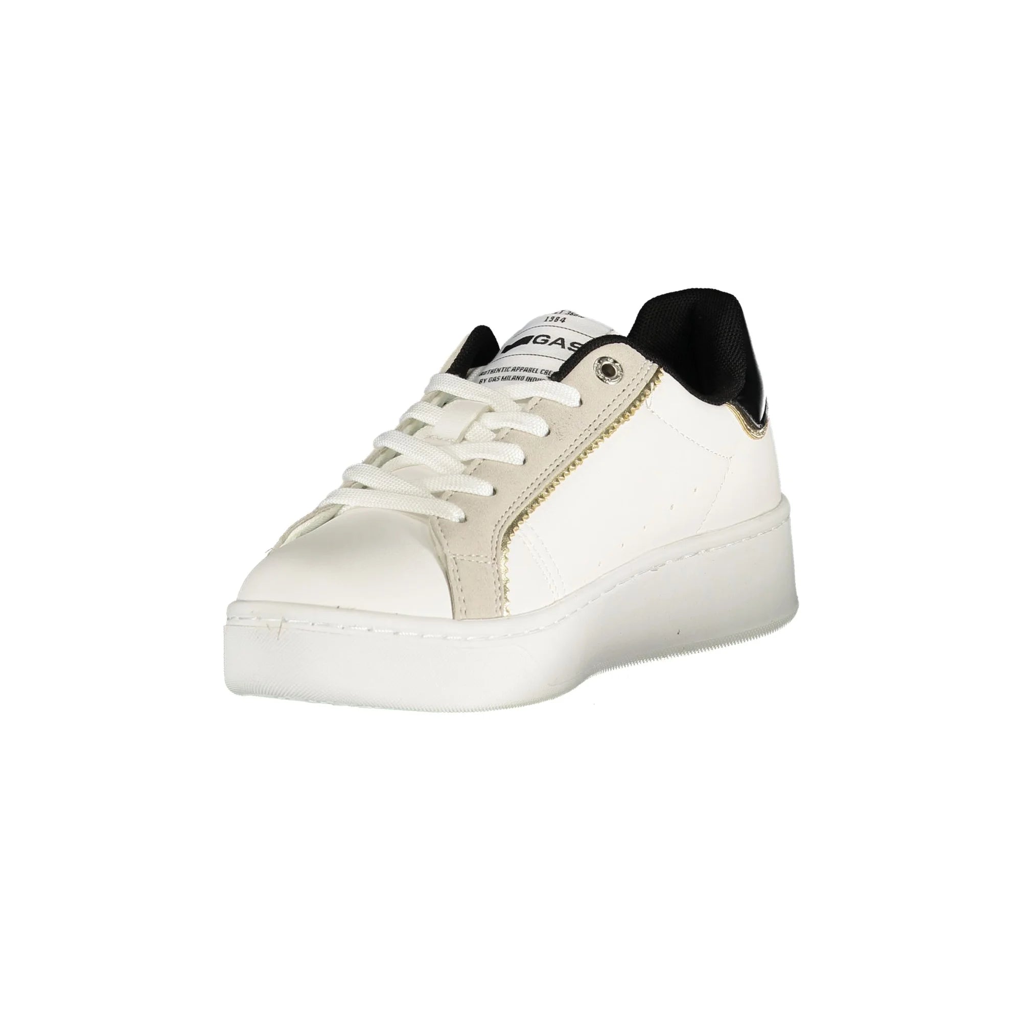 Gas Sneakers Donna Bianche Stampa Logo bianco - vista 3
