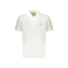 Calvin Klein Poloshirt Kurzarm Herren Weiß Stickerei