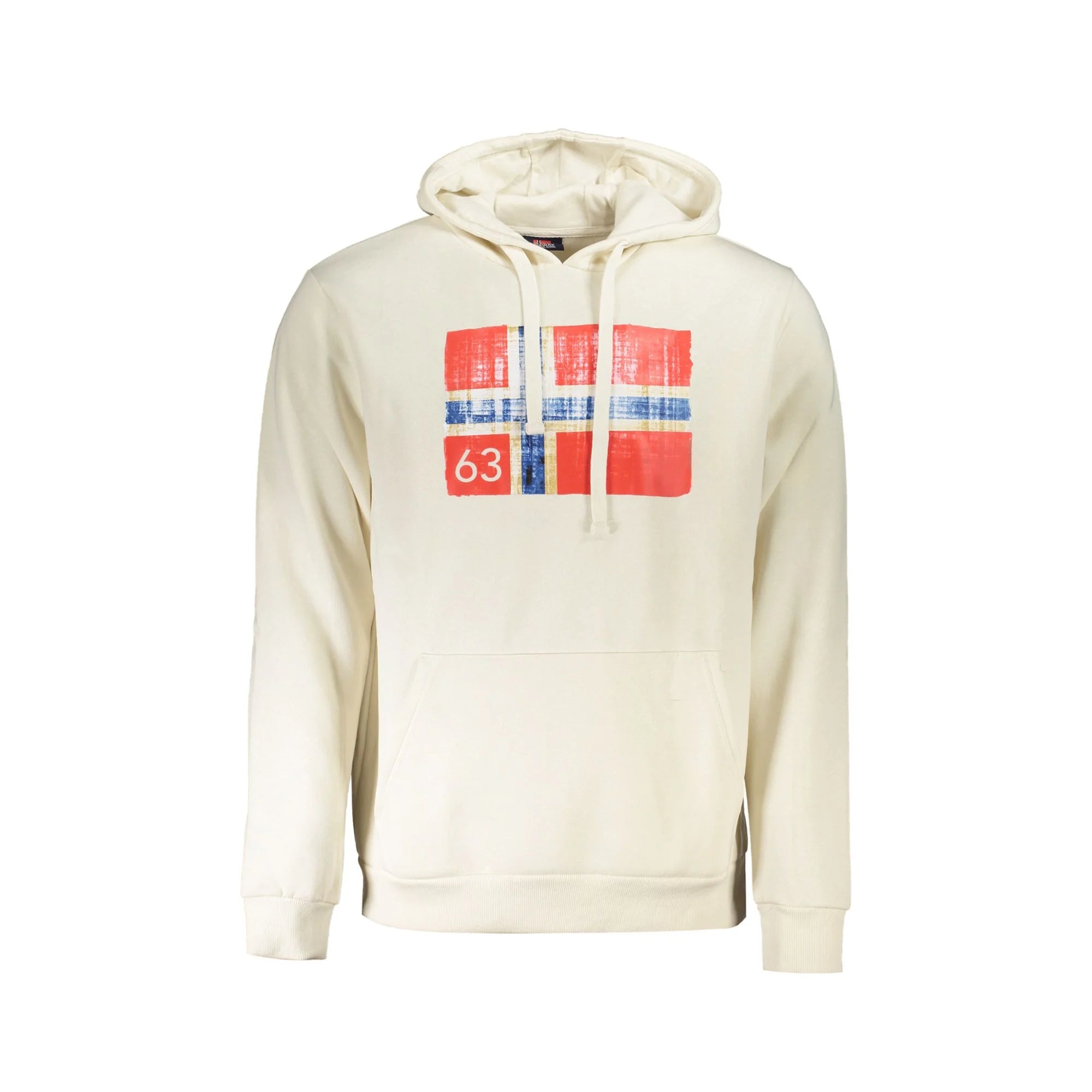 NORWAY 1963 FELPA SENZA ZIP UOMO BIANCO