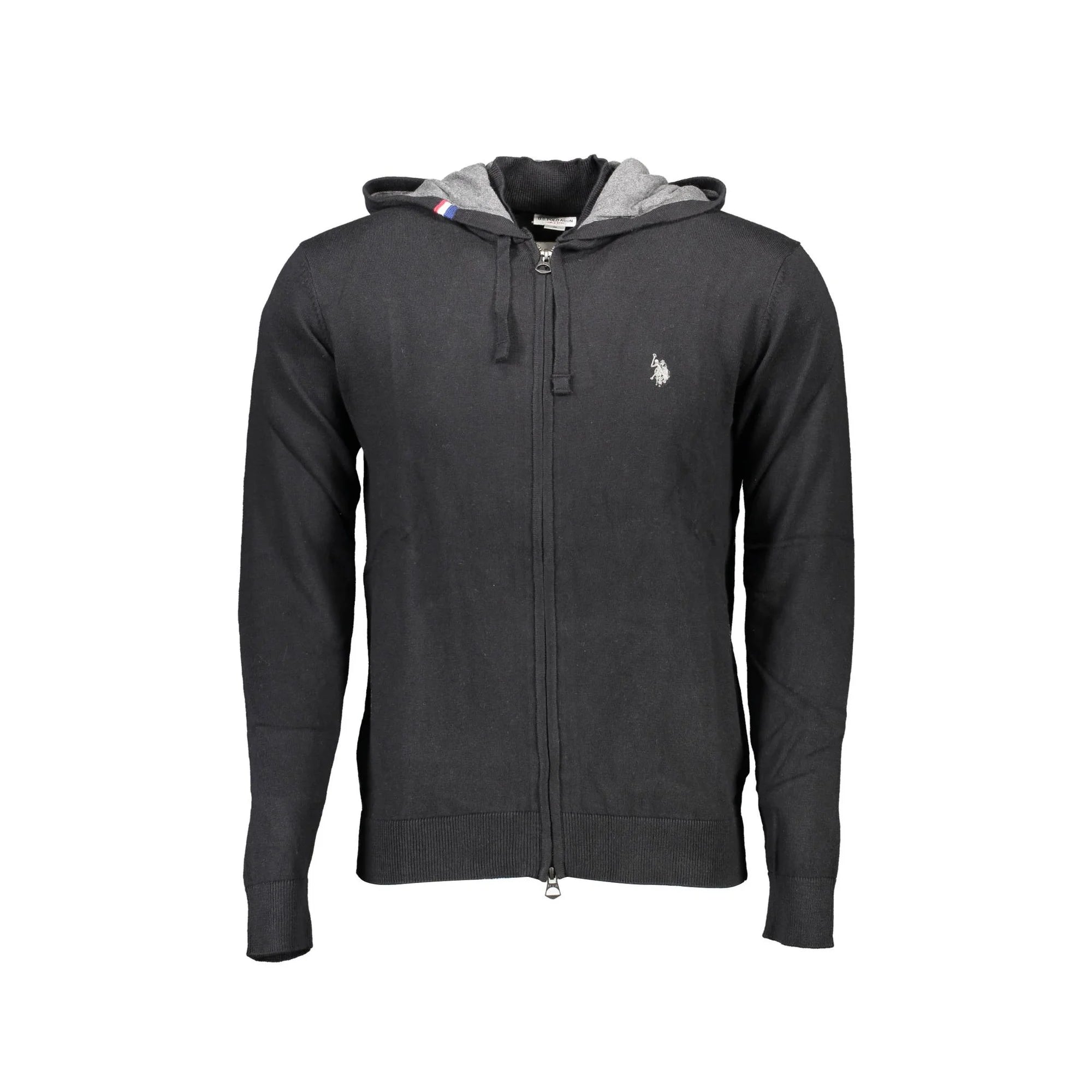U.S. Polo Maglia Cardigan Uomo Nero Ricamo Maglie - foto prodotto