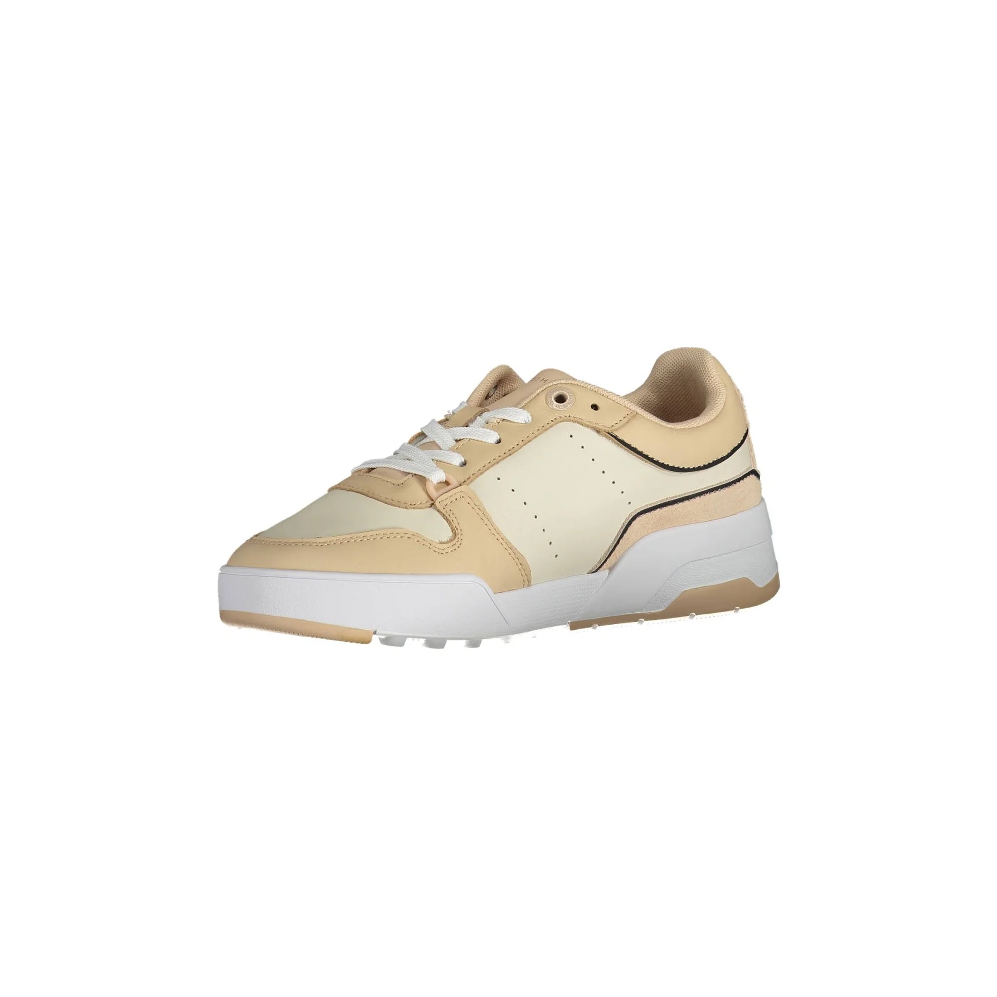 TOMMY HILFIGER Scarpe Sneakers Donna Neutro con Lacci e Logo - vista 3
