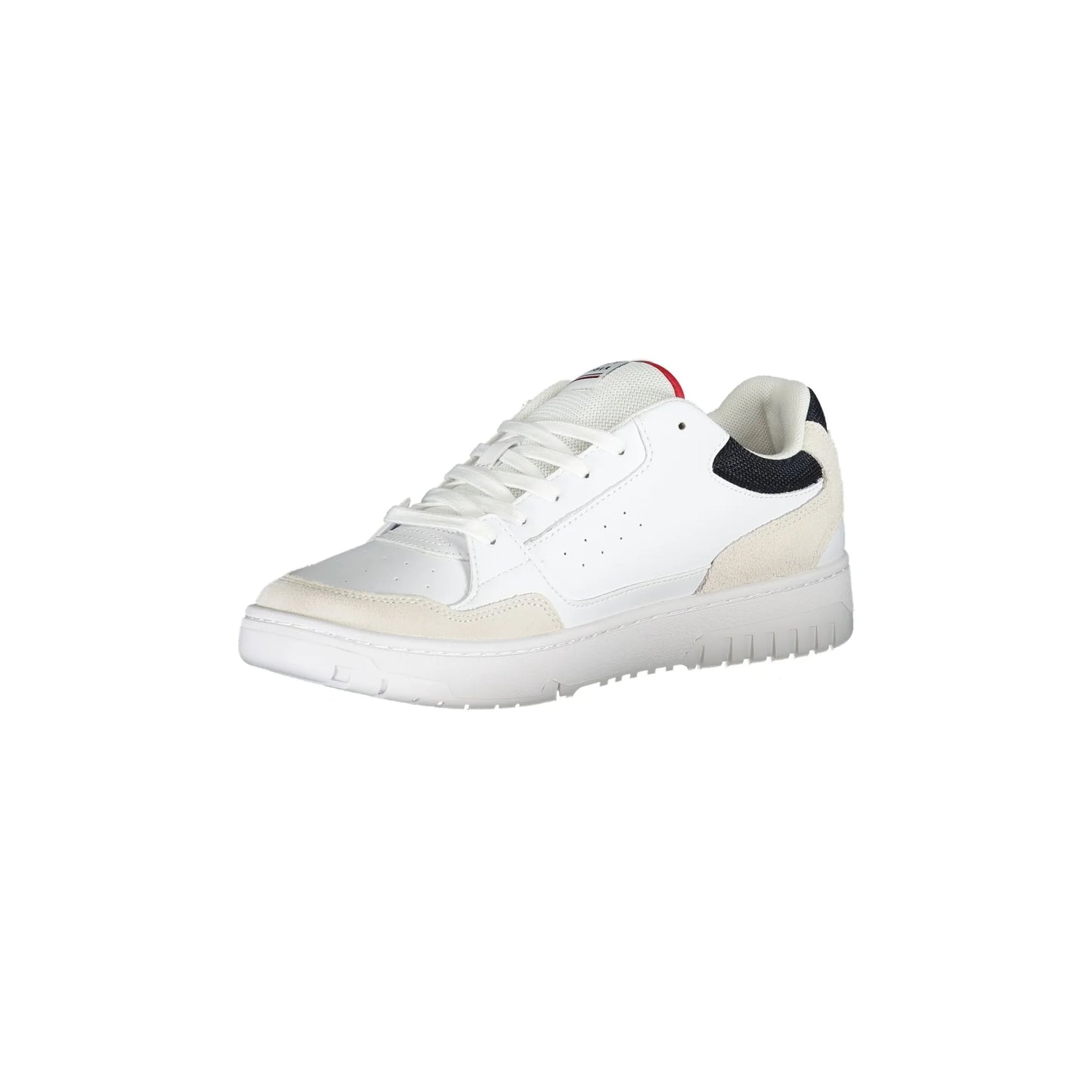 TOMMY HILFIGER Scarpe Sportive Uomo Bianche con Dettagli a Contrasto Sneakers bianco - vista 3