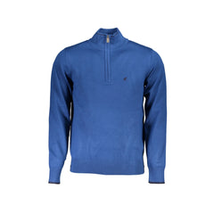 U.S. Grand Polo Maglia Uomo Blu Mezzo Zip Ricamo