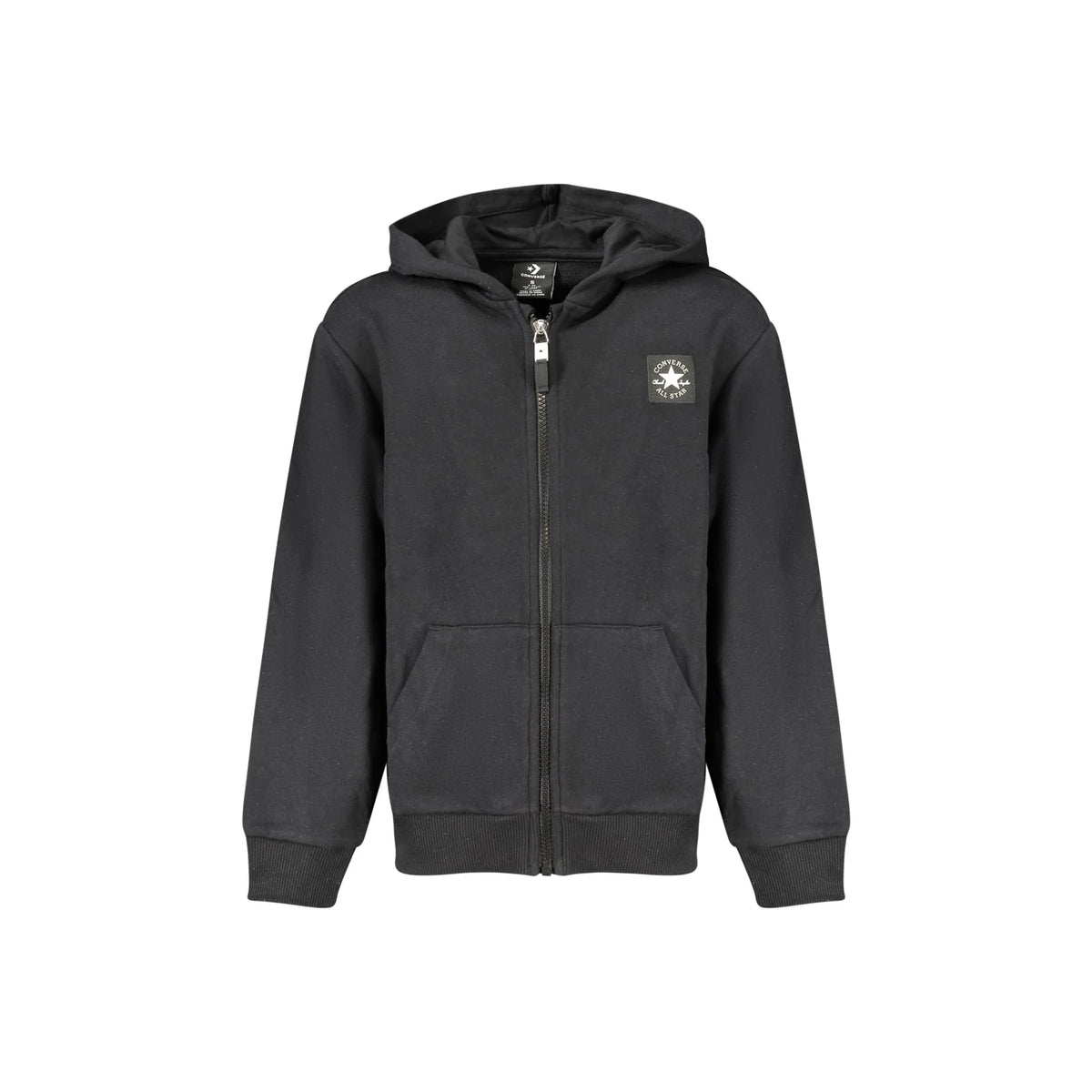 CONVERSE FELPA CON ZIP BAMBINO NERO