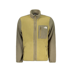 The North Face φούτερ ανδρικό πράσινο με μακριά μανίκια φερμουάρ με κέντημα λογότυπο