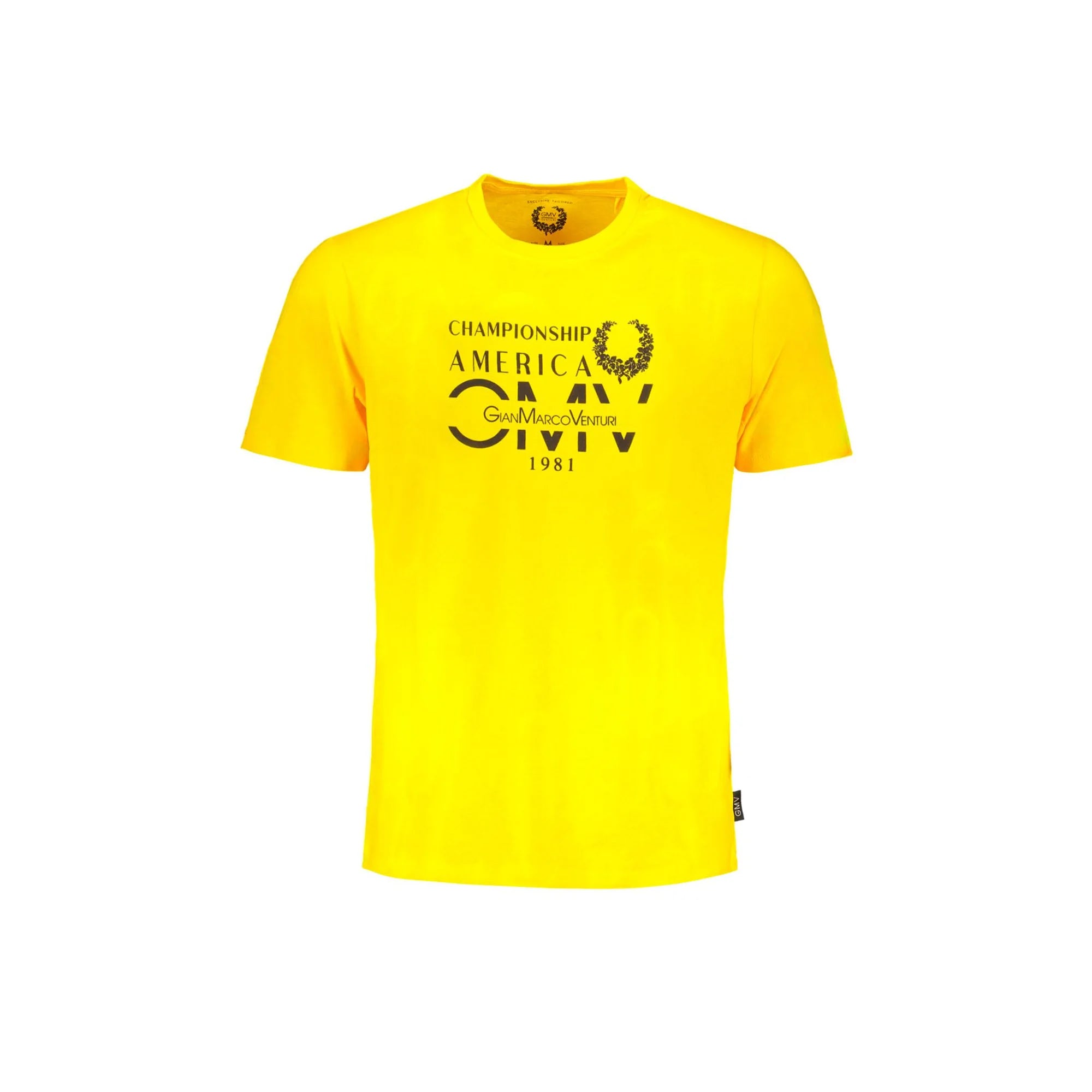 GIAN MARCO VENTURI T-SHIRT MANICHE CORTE UOMO GIALLO