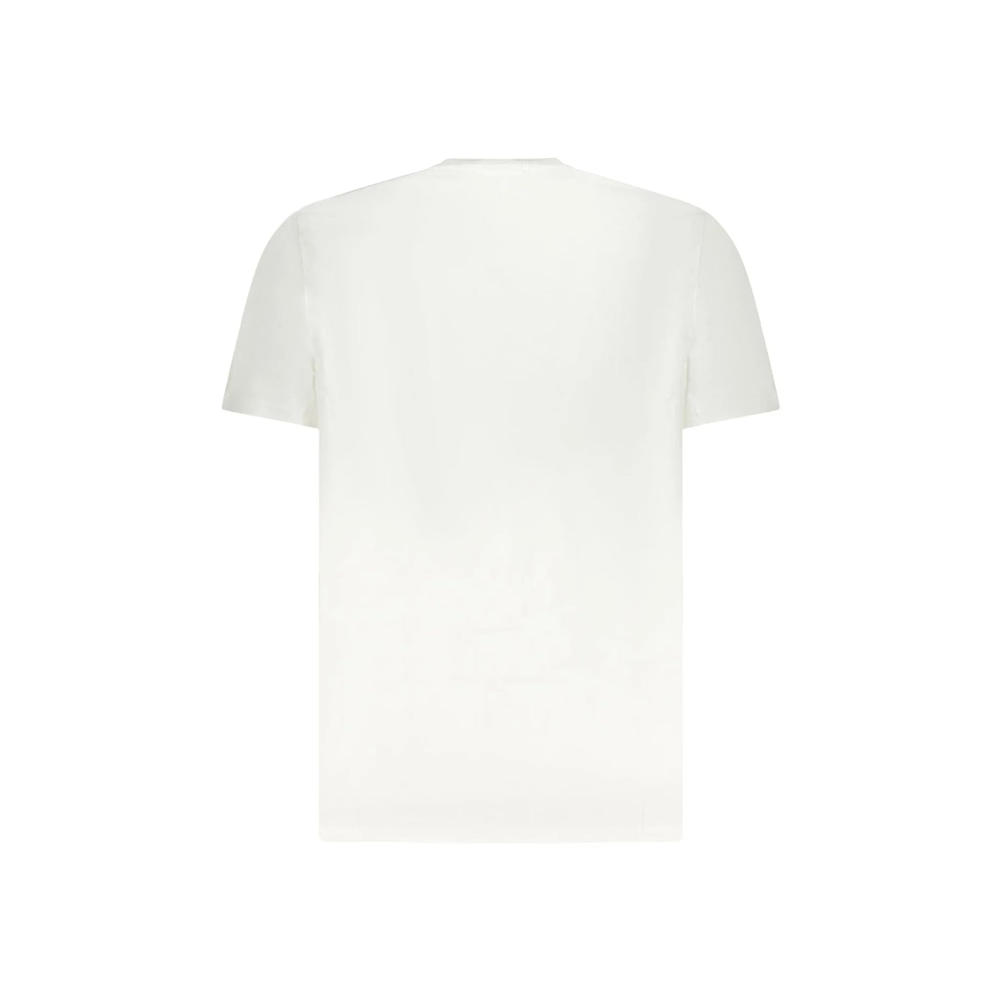 Calvin Klein T-Shirt Uomo Bianca Girocollo Cotone Logo Ricamato bianco - vista 2