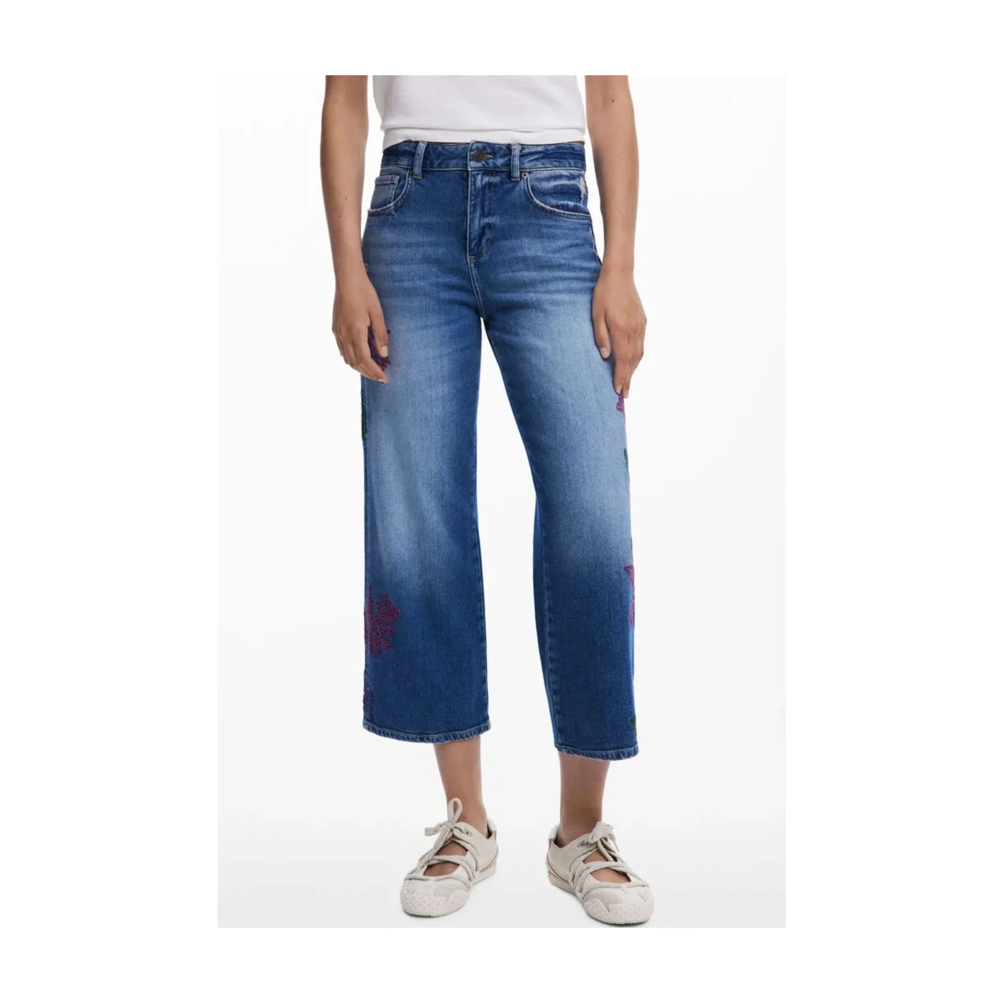 DESIGUAL JEANS DENIM DONNA AZZURRO