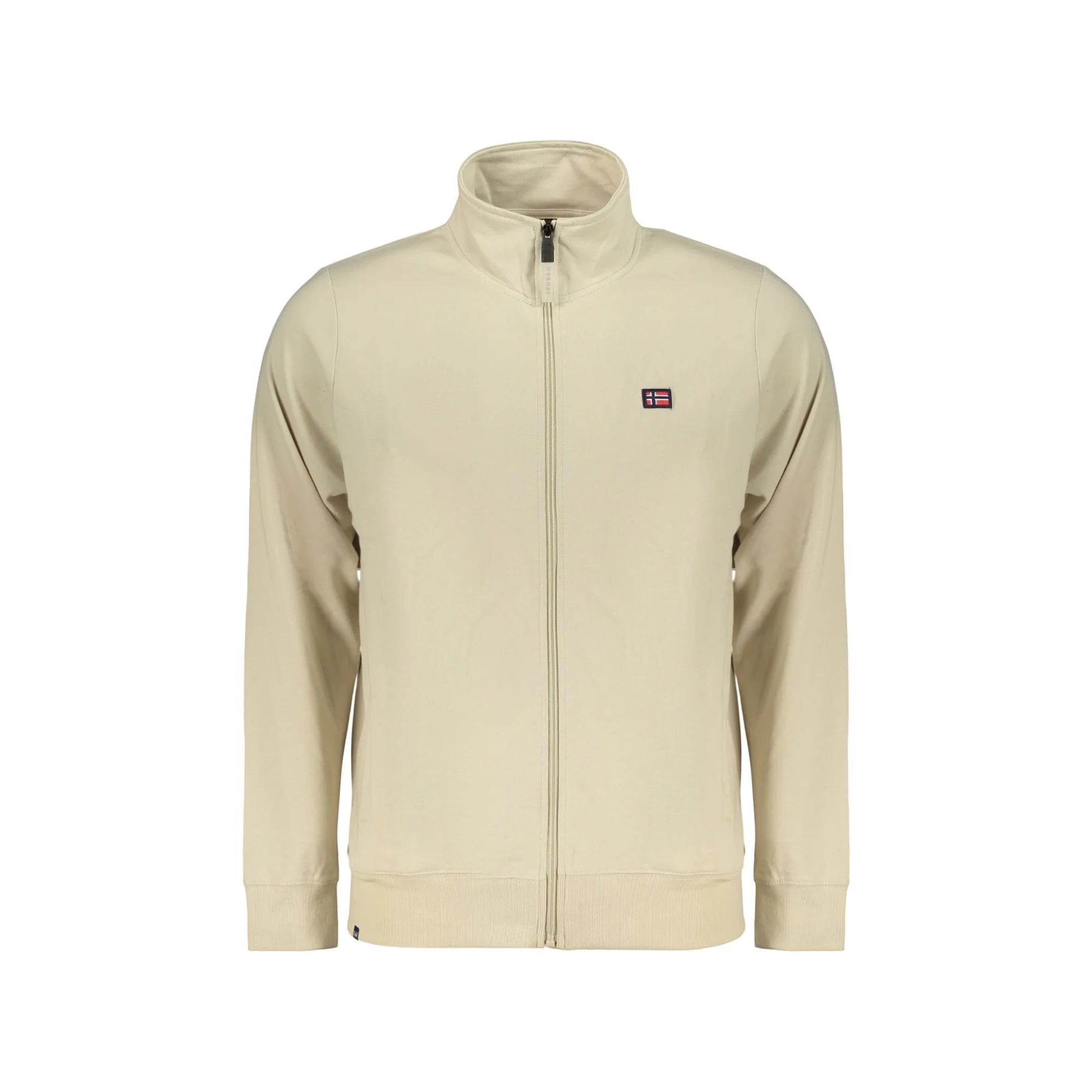NORWAY 1963 FELPA CON ZIP UOMO BEIGE