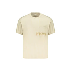 Refrigiwear T-Shirt Maniche Corte Uomo Beige Logo
