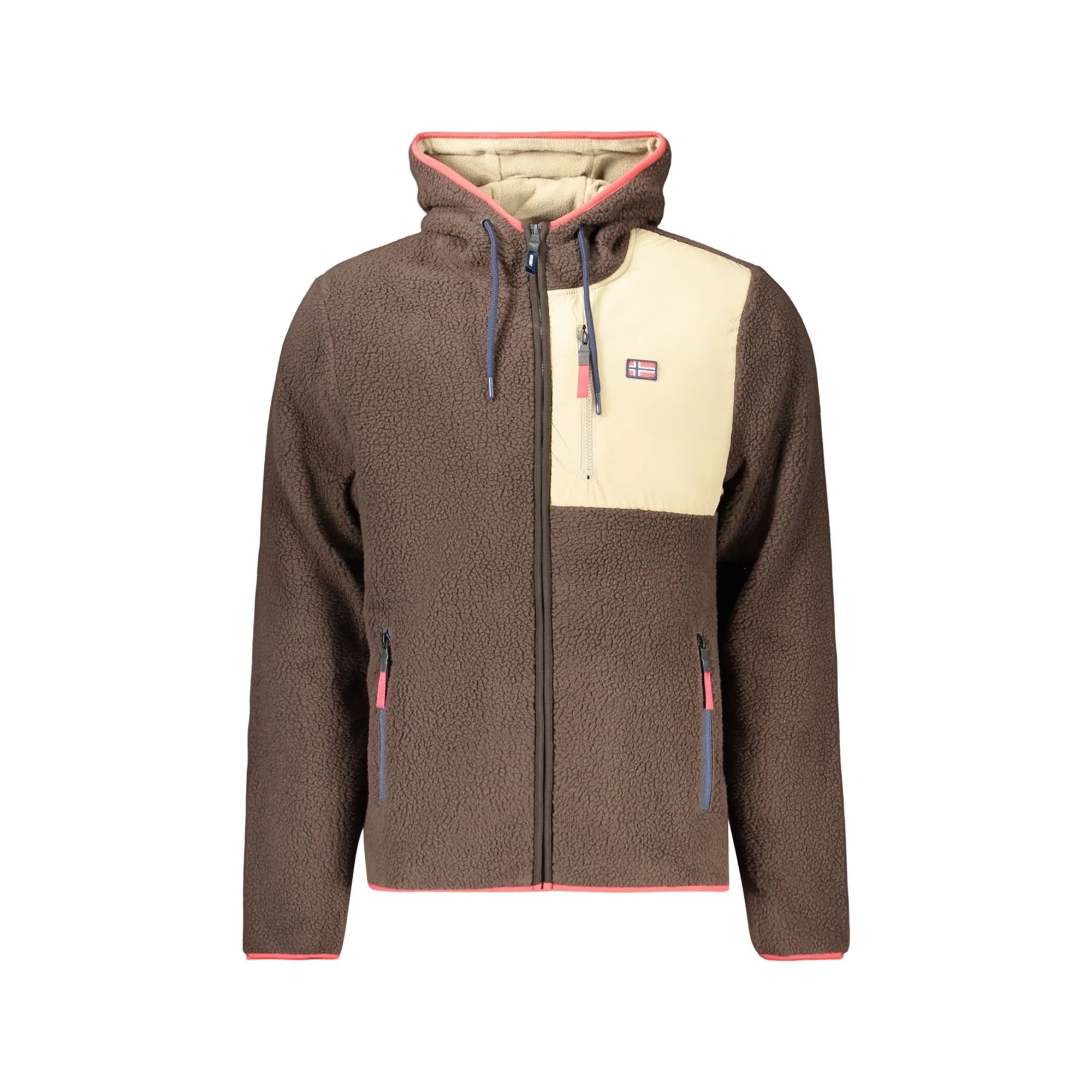 NORWAY 1963 FELPA CON ZIP UOMO MARRONE