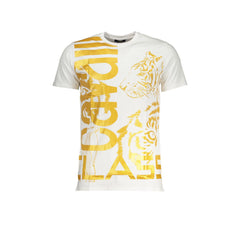 Cavalli Class T-Shirt Maniche Corte Uomo Bianca Stampa Logo