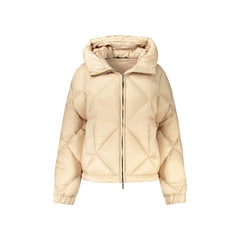 K-Way Giubbotto Maniche Lunghe Donna Beige Logo