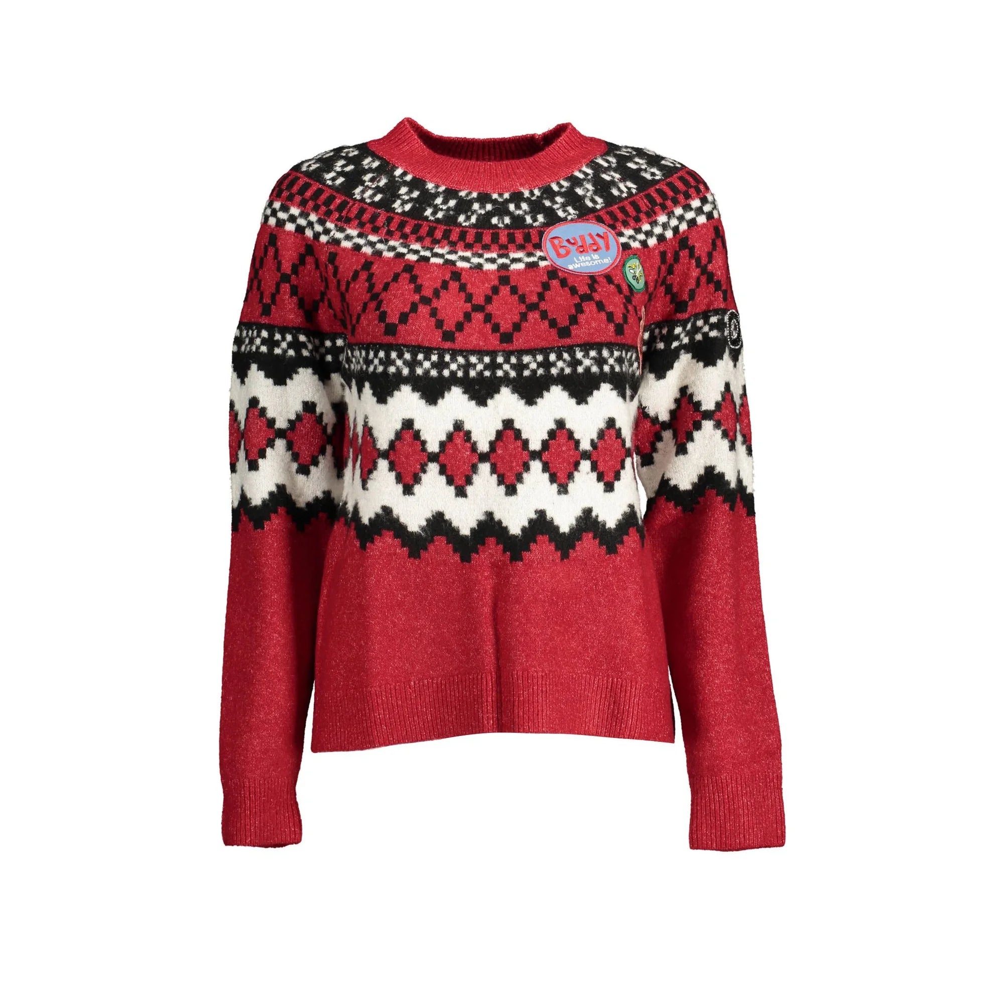 DESIGUAL MAGLIONE DONNA ROSSO