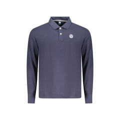 North Sails Polo Hombre Azul Manga Larga Algodón Logo