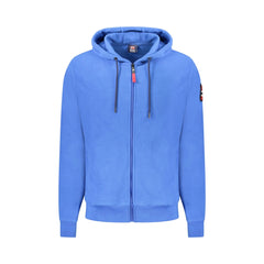 Norway 1963 Felpa Uomo Blu con Zip Pile Cappuccio Ricamo Logo