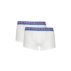 North Sails Boxer Uomo Bianco Elastico in Vita Bicolor