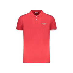 Iceberg Short Sleeve Polo Men Red Raised Print