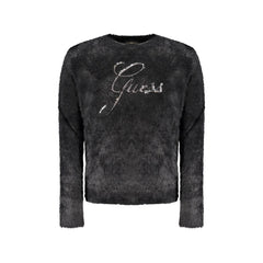 Guess Jeans Maglia Bambina Nera Ricamo