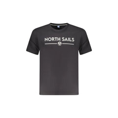 North Sails T-Shirt Maniche Corte Uomo Nera Stampa Logo