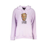 Cavalli Class Felpa Donna Viola con Cappuccio e Logo