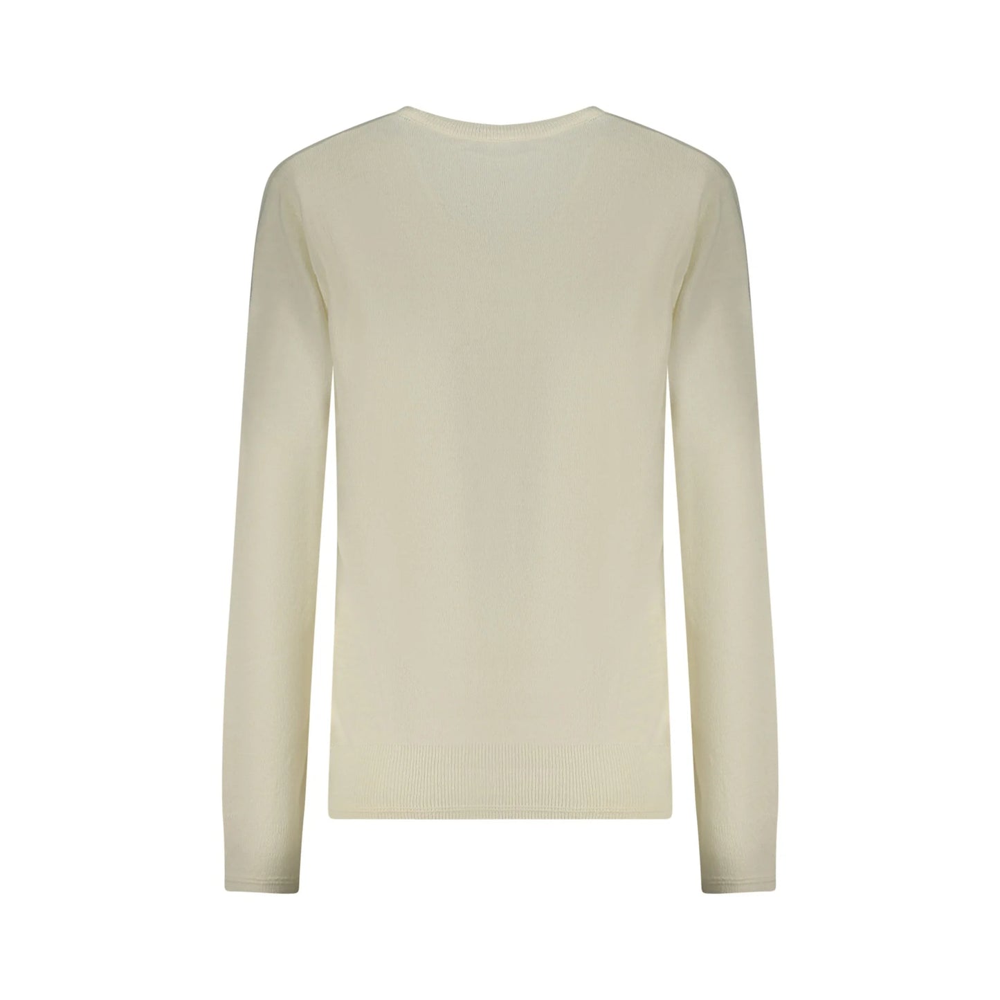 North Sails Maglione Donna Bianco Girocollo Maniche Lunghe Logo Maglie - vista 2