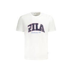 Fila T-Shirt Maniche Corte Uomo Bianca Stampa