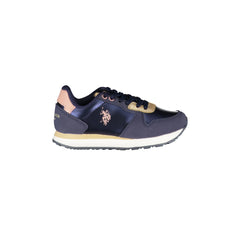 U.S. POLO ASSN. Scarpe Sneakers Bambina Blu con Dettagli a Contrasto