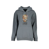 Cavalli Class Felpa Donna Grigia con Cappuccio e Logo