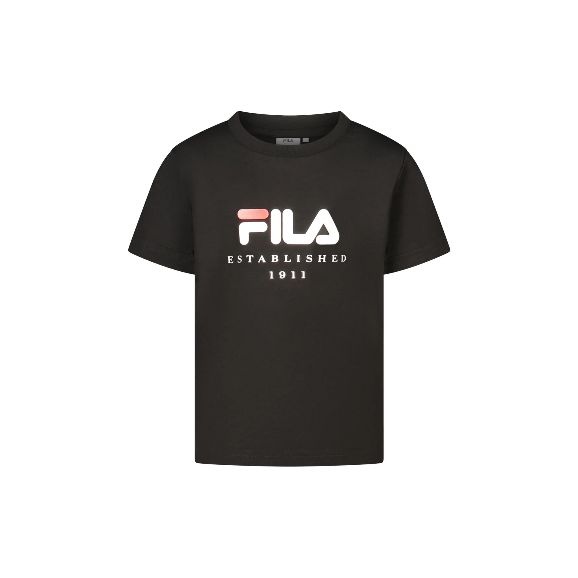 FILA T-SHIRT MANICHE CORTE BAMBINA NERO