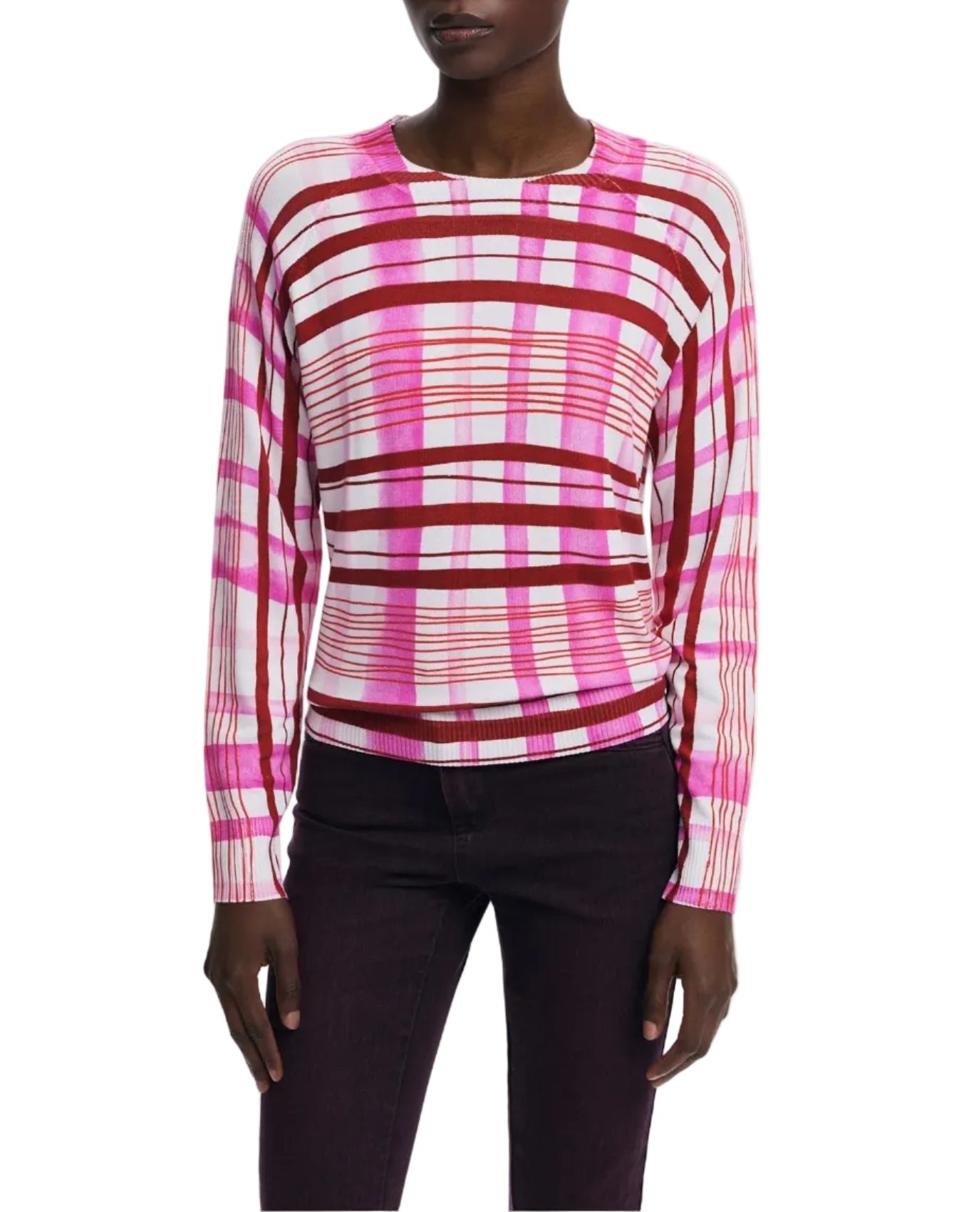 Desigual Maglia Donna Rosa Logo Maglie - foto prodotto
