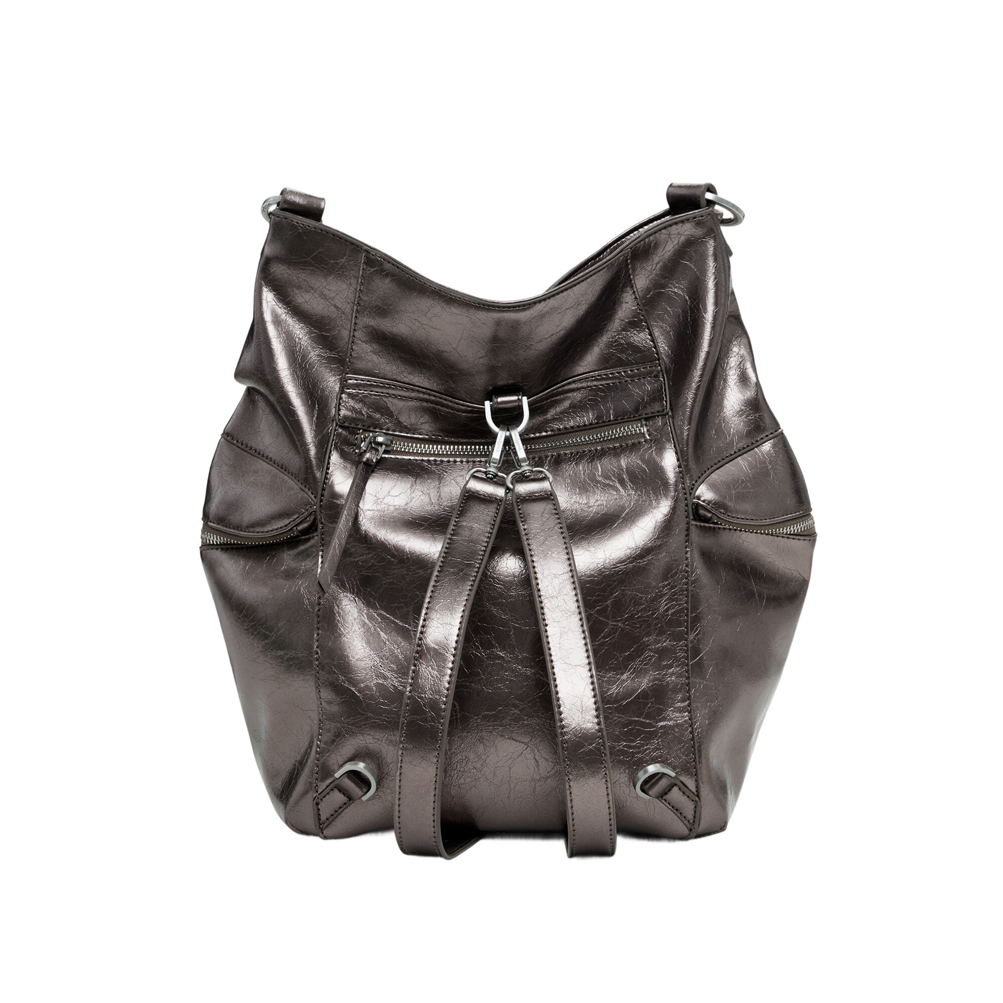 DESIGUAL Zaino Donna Bronzo Half Logo Africa con Stampa