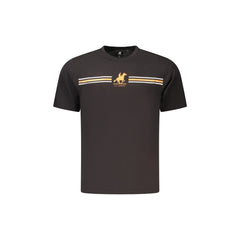 U.S. Grand Camiseta de Manga Corta Hombre Negra Estampado Logo