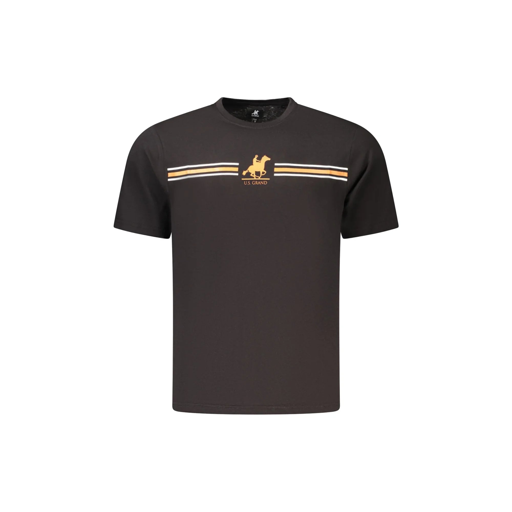 U.S. GRAND T-SHIRT MANICHE CORTE UOMO NERO