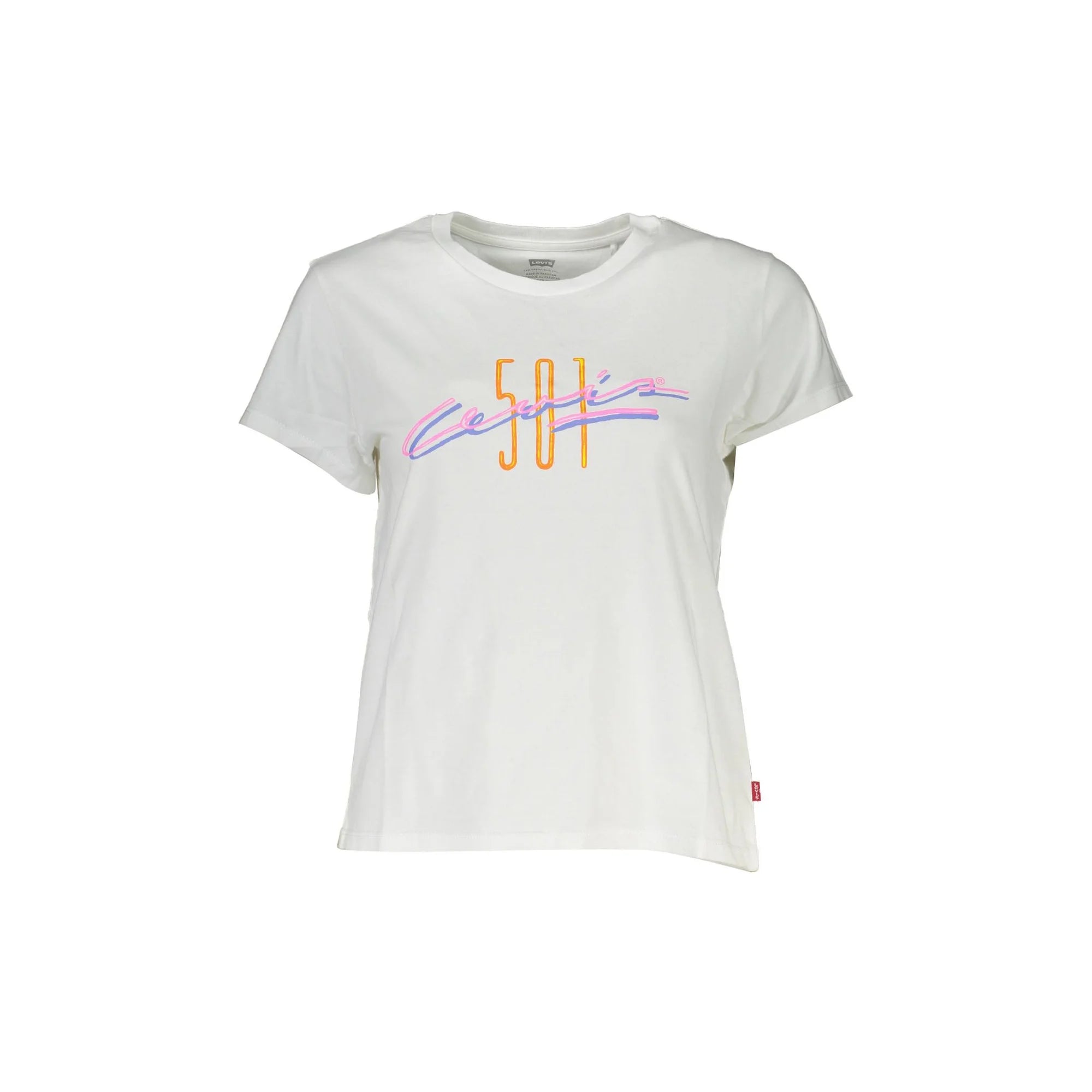 LEVI'S T-SHIRT MANICHE CORTE DONNA BIANCO