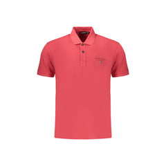 Napapijri Polo Manga Corta Hombre Roja Estampado/Brodería/Logo