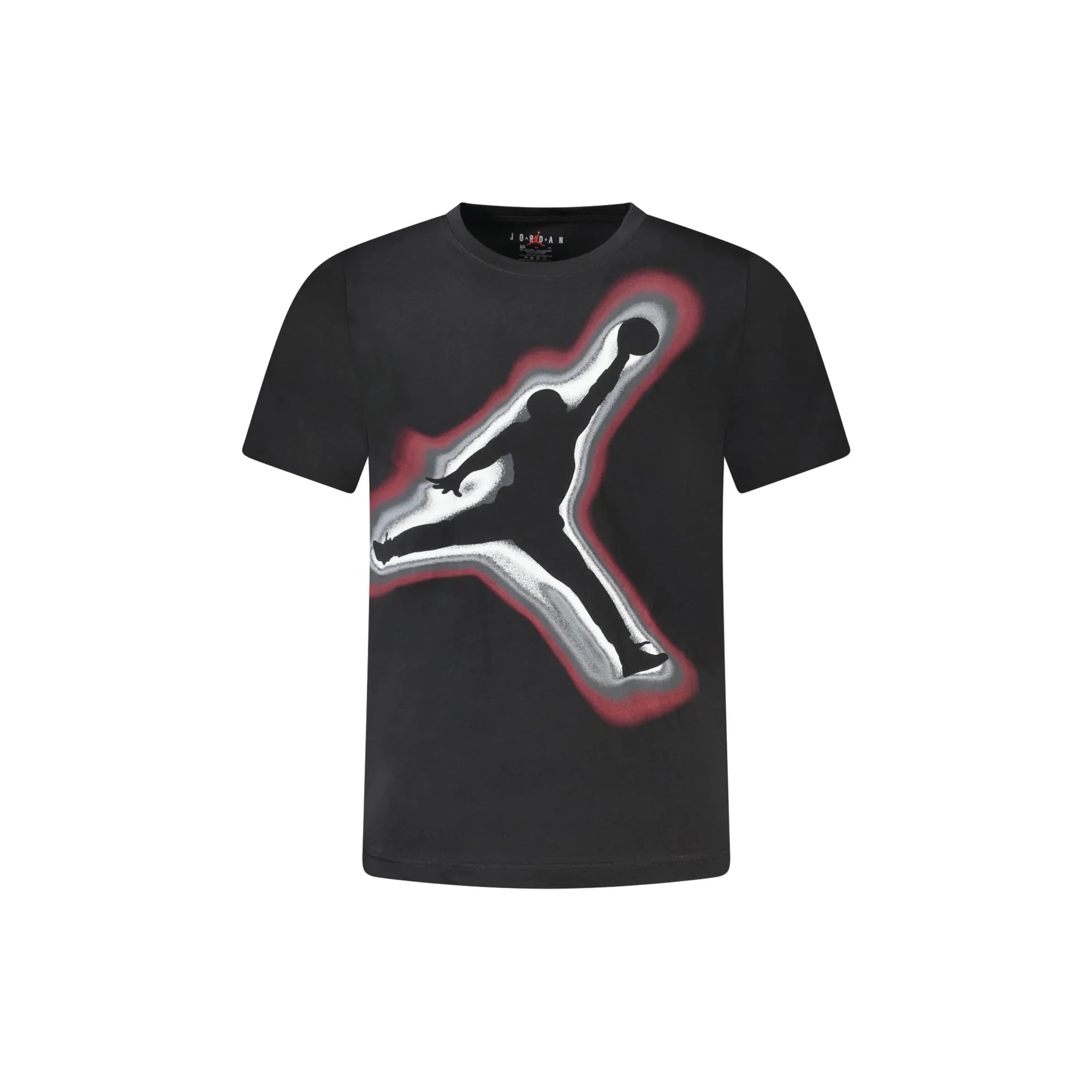 JORDAN T-SHIRT MANICHE CORTE BAMBINO NERO