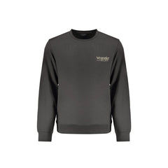 Wrangler Φούτερ Μακρυμάνικο Ανδρικό Μαύρο Με Λογότυπο