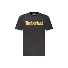 Timberland T-Shirt Μανίκια Κοντά Ανδρική Μαύρη Εκτύπωση Λογότυπο