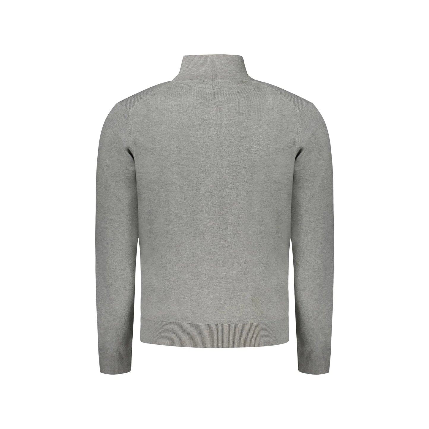 Norway 1963 Cardigan Uomo Grigio con Zip e Logo Ricamato Maglie - vista 2